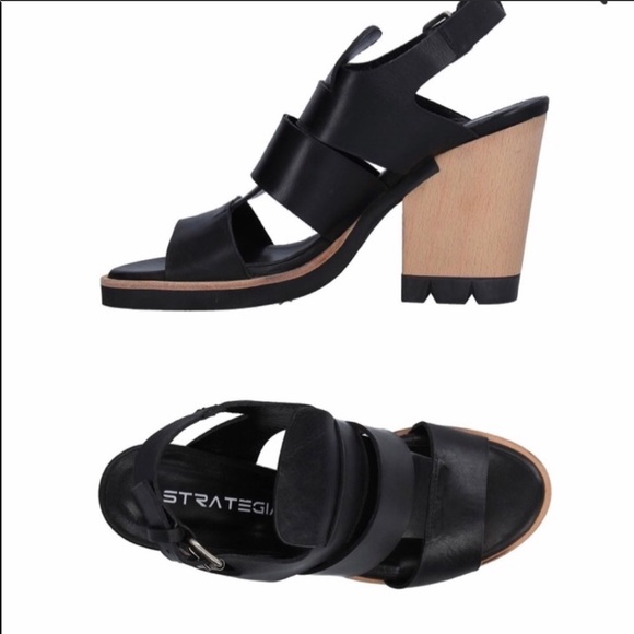 Strategia leather sandals, size 6. - Picture 2 of 8